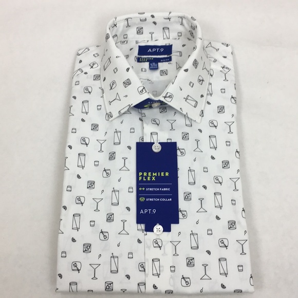 apt 9 stretch slim fit shirt